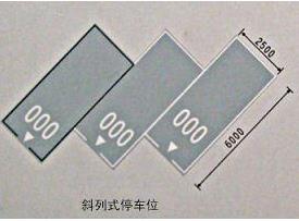 斜車位劃線標準尺寸圖！ 